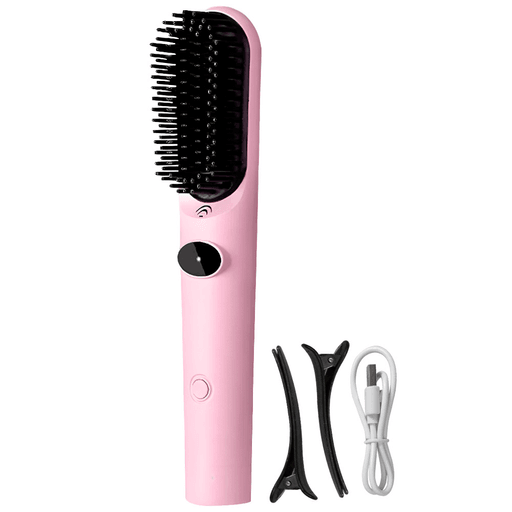 Descubrí la libertad de peinarte sin cables con este cepillo alisador inalámbrico W-68, diseñado para quienes buscan un acabado impecable en cualquier lugar. Con una potencia de 50W y un sistema de calentamiento cerámico de alta eficiencia, alcanza rápidamente temperaturas entre 160° y 220°C, ideal para todo tipo de cabello. Está fabricado con resistente material ABS, combina durabilidad con ligereza, y su diseño ergonómico se adapta cómodamente a tu mano. Su batería recargable mediante USB tipo C se carga en aproximadamente 3 horas y ofrece hasta 60 minutos de uso continuo, perfecto para retoques o estilizados completos sobre la marcha.