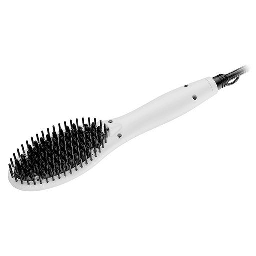 Este cepillo secador NAPPO combina las funciones de peine, secador y alisador para lograr un peinado profesional en menos tiempo y sin dañar tu cabello. Con una potencia de 42W, 2 velocidades y un elemento calefactor PTC que alcanza los 210°C, este cepillo calienta rápidamente (120 °C en solo un minuto) y es hasta diez veces más rápido que una plancha tradicional. Su diseño liviano y práctico incluye un cable giratorio de 360° de 1,8 metros, ideal para un uso cómodo y sin enredos. Seguro, eficiente y fácil de usar, es perfecto para quienes buscan un acabado liso y brillante todos los días.