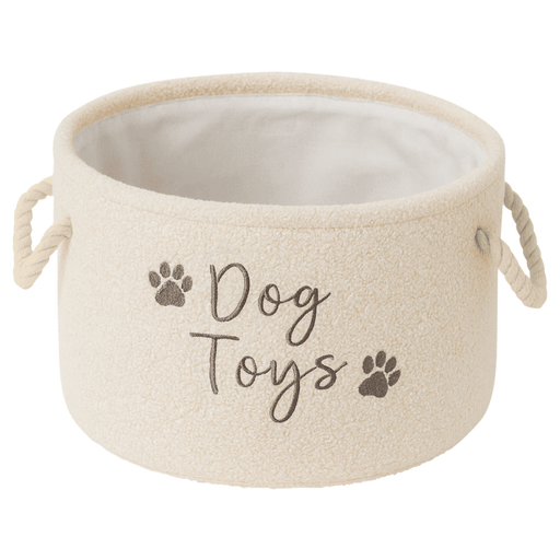 Este práctico y elegante cesto organizador para mascotas está confeccionado en Teddy de alta calidad y cuenta con asas laterales de cuerda gruesa trenzada de algodón, resistentes y cómodas para transportar. Su diseño plegable facilita guardarlo cuando no se utiliza, mientras que su estructura duradera asegura un uso prolongado. Con un estilo versátil y multifuncional, es ideal para mantener en orden golosinas secas, correas, collares, juguetes, mantas o ropa de tu mascota. Sus dimensiones de 33 x 20cm lo hacen perfecto para adaptarse a cualquier rincón del hogar, combinando organización, resistencia y un diseño sofisticado.
