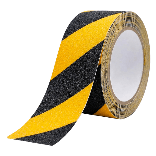 La cinta adhesiva antideslizante es ideal para zonas de alto tránsito, ya que mejora la tracción y ayuda a reducir el riesgo de resbalones en superficies irregulares. Fabricada en material PET de alta calidad, ofrece excelente adhesión y gran resistencia al desprendimiento y encogimiento, garantizando un uso duradero tanto en interiores como en exteriores. Su diseño facilita la identificación de áreas de riesgo, y su aplicación es perfecta en escalones, rampas, pasarelas, paredes y otras superficies, brindando una solución práctica, segura y eficiente en un formato de 50mm x 5m.