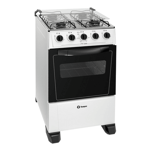 Cociná tus comidas favoritas en esta cocina Thompson a gas. Tiene una mesada de acero inoxidable, 4 hornallas a supergás, horno enlozado para fácil limpieza, vidrio doble en la puerta y tapa de vidrio. Además cuenta con termocupla de seguridad en el horno para evitar accidentes.