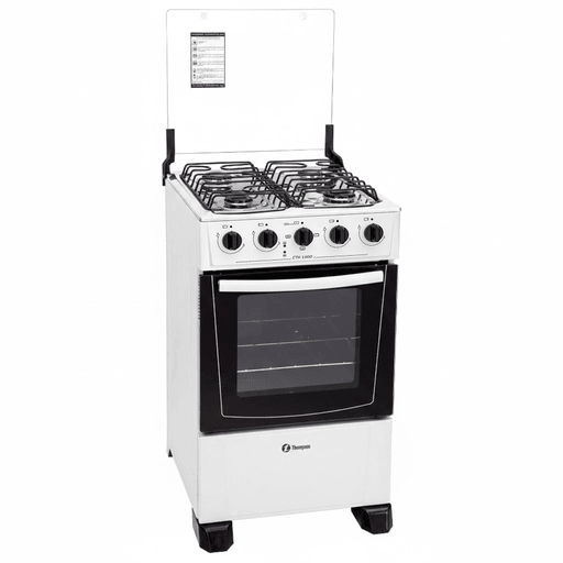 La Cocina combinada Thompson esta diseñada para cocinar alimentos de manera uniforme en menos tiempo y de manera más efectiva gracias a sus 2 quemadores grandes y 2 quemadores chicos. Posee una construcción resistente con una mesada de acero inoxidable, tapa de vidrio, horno enlozado con puerta de doble vidrio, fácil de limpiar.