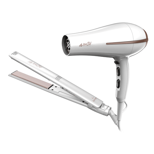 Este combo GAMA Bora Lino + Elegance Lino ofrece una solución profesional para el cuidado del cabello, combinando un secador y una planchita equipados con la innovadora tecnología de Essential Oils. Esta tecnología libera micronutrientes del aceite de lino durante el uso, brindando hidratación profunda, fortaleciendo la fibra capilar y ayudando a reducir el frizz y las puntas abiertas. El resultado es un cabello visiblemente más suave, brillante y saludable, ideal para quienes buscan resultados de salón sin salir de casa.