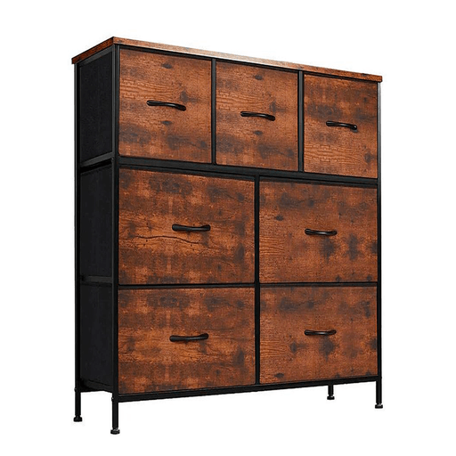 La cómoda DecoTeam de 7 cajones combina funcionalidad y estilo en un diseño moderno y versátil. Sus amplios cajones de tela no solo ofrecen un almacenamiento práctico y organizado, sino que también aportan un toque de elegancia a cualquier espacio. Perfecta para guardar desde ropa hasta juguetes, esta cómoda se adapta a distintos ambientes, complementando la decoración de tu hogar con sofisticación y orden.