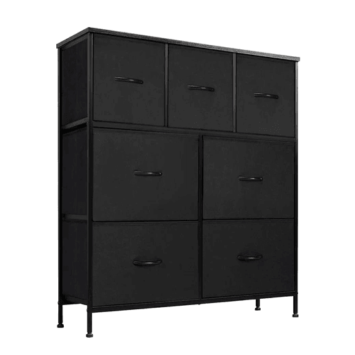 La cómoda DecoTeam de 7 cajones combina funcionalidad y estilo en un diseño moderno y versátil. Sus amplios cajones de tela no solo ofrecen un almacenamiento práctico y organizado, sino que también aportan un toque de elegancia a cualquier espacio. Perfecta para guardar desde ropa hasta juguetes, esta cómoda se adapta a distintos ambientes, complementando la decoración de tu hogar con sofisticación y orden.