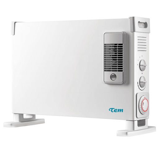 Disfrutá del confort en cualquier ambiente con el Convector TEM. Con tres niveles de potencia y termostato regulable, se adapta a tus necesidades brindando un calor eficiente y silencioso. Su función turbo acelera el calentamiento, ideal para esos días fríos donde el calor no puede esperar. Además, cuenta con timer programable de 24 horas, protección térmica, anticaída e incluye accesorios para montaje en pared. Seguro, práctico y elegante, es la solución perfecta para mantener tu casa cálida todo el invierno.