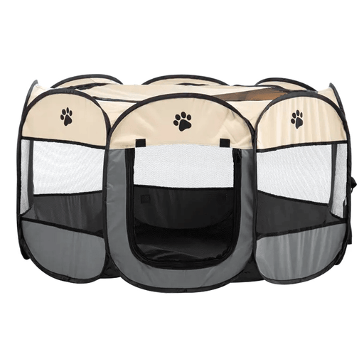 Este práctico y moderno corral para mascotas es la solución ideal para mantener a tus animales seguros, cómodos y felices tanto en interiores como al aire libre. Su diseño plegable facilita el almacenamiento y transporte, perfecto para llevarlo contigo en paseos o viajes. Fabricado con tela transpirable, asegura una ventilación óptima para el confort de tu mascota, mientras que sus cierres por cremallera permiten un acceso fácil y seguro. Con unas dimensiones de gran tamaño, ofrece un amplio espacio para que tu mascota descanse o juegue libremente. Ya sea en casa, en el jardín o en una salida al parque, este corral combina funcionalidad, comodidad y seguridad en un solo producto. ¡Un imprescindible para cualquier amante de los animales!