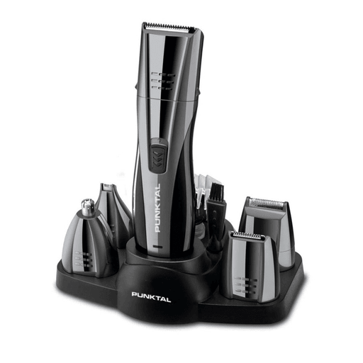 Cortadora de pelo y barba 7 en 1, cuenta con 10 accesorios para recortar y estilizar barba, cabello, pelos de rostro y cuerpo. Además viene con una base organizadora para guardar el aparato y sus accesorios.También cuenta con bivolt automático, pudiendo ser utilizado en cualquier lugar, incluso en viajes. Incluye cepillo de limpieza, aceite lubricante y peine. 