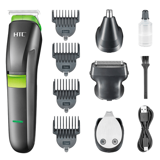 La HTC AT-1211 combina potencia y precisión en un diseño inalámbrico y ergonómico. Con hojas de acero inoxidable y batería recargable por USB, brinda 90 min de autonomía tras 2 horas de carga. Incluye peines guía ajustables, cepillo de limpieza y cargador, brindando versatilidad para cortes personalizados. Perfecta para mantener un estilo impecable desde la comodidad del hogar.