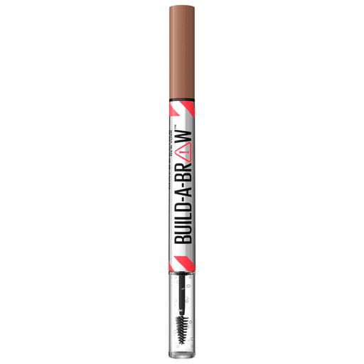 Descubrí Build A Brow de Maybelline para conseguir unas cejas reales y más rellenas en tan solo 2 pasos, creando un efecto rellenador. En el primer paso tenés que rellená tus cejas con el pincel preciso que imita el vello real de tus cejas y en el segundo paso, esculpir y sellar tus cejas con el gel fijador y transparente para una duración hasta 24 horas. Conseguí un look de cejas más rellenas y naturales.