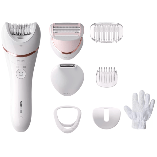 La depiladora Philips es la solución perfecta para una depilación eficaz y cómoda, gracias a su diseño para uso en seco y húmedo. Posee 2 ajustes de velocidad, además una batería recargable que se carga completamente en tan solo 2 horas, permitiéndote disfrutar de un tiempo de uso de hasta 40 minutos. Tiene un total de 32 pinzas que te permiten eliminar el vello de forma rápida, logrando una piel suave y sin irritaciones. Gracias a su luz Opti-Light integrada, podrás ver incluso los vellos más finos, asegurando una depilación precisa y sin dejar ningún vello sin eliminar.