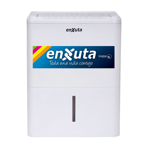 Con este deshumidificador Enxuta, podrás eliminar la humedad, polvo y malos olores de habitaciones y placares. Ofrece un funcionamiento silencioso y extrae hasta 10 litros de agua por día. Cuenta con panel digital, display LED, timer y función turbo. Decile adiós a la humedad!