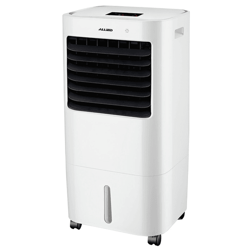 Este enfriador de aire Allied ofrece un rendimiento eficiente con 70W de potencia, 3 velocidades y un volumen de aire de 600m³/h, ideal para refrescar ambientes de forma rápida. Cuenta con un tanque de agua de 15L y función de humidificación para brindar una sensación más agradable, además de oscilación interna para una mejor distribución del aire. Incorpora timer de 8 horas, control remoto y ruedas que facilitan su transporte, convirtiéndolo en una opción práctica y cómoda para el uso diario.