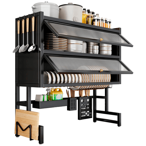 Mantené tu cocina organizada, limpia y con más espacio gracias a este práctico escurridor de vajilla sobre pileta. Su diseño de 3 estantes ofrece gran capacidad de almacenamiento y excelente ventilación para un secado rápido y eficiente, mientras que las puertas de acrílico ayudan a proteger la vajilla del polvo y la suciedad. Su estructura estable y antideslizante brinda mayor seguridad y comodidad en el uso diario, además de incorporar accesorios organizadores movibles para adaptarse a diferentes necesidades. Con un estilo moderno, elegante y funcional, es la opción ideal para optimizar el espacio y complementar cualquier cocina.