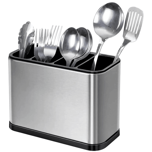El escurridor de cubiertos en acero inoxidable con 4 compartimientos es la solución perfecta para mantener tus utensilios de cocina organizados y secos. Este práctico accesorio está fabricado con materiales de alta calidad como acero inoxidable y ABS, lo que lo hace resistente a la corrosión y duradero. Además, cuenta con un diseño a prueba de huellas dactilares, para mantenerlo siempre impecable y limpio. En la parte inferior, tiene un sistema de drenaje de agua que evita la acumulación de líquidos y olores desagradables. Mantené tu cocina ordenada y libre de desorden con este práctico accesorio.