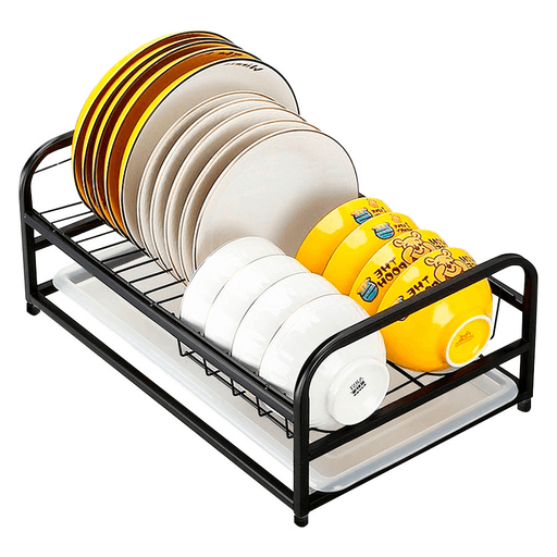 Este Escurridor de Platos Multifuncional de alta calidad es la solución perfecta para mantener tu cocina organizada y limpia. Con patas antideslizantes que garantizan estabilidad y protegen tu mesada de rayones, este escurridor cuenta con una bandeja de drenaje extraíble para un fácil y rápido vaciado del agua acumulada. Sus 5 compartimentos para platos redondos y 9 compartimentos para bowls te permiten almacenar una gran cantidad de utensilios de cocina sin ocupar mucho espacio. Resistente a la corrosión y de estilo minimalista y moderno, este escurridor es la adición perfecta a tu cocina.