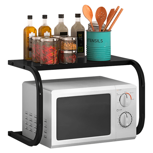 Optimizá el espacio de tu cocina con este Estante para microondas de diseño elegante y moderno. Su estructura de metal resistente no solo añade un toque sofisticado, sino que también proporciona una solución versátil de almacenamiento para especias, aceites y pequeños electrodomésticos. Su construcción robusta y resistente a la corrosión garantiza durabilidad, mientras que su superficie impermeable y antirayones facilita la limpieza. Además, su diseño estable en forma de U permite un uso multifuncional. Soporta hasta 20Kg, convirtiéndolo en un complemento práctico y duradero para cualquier espacio.