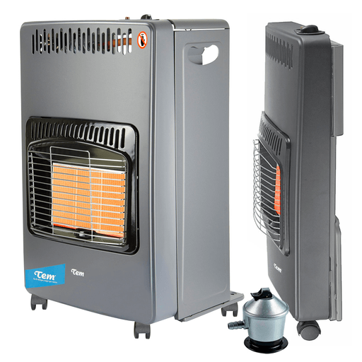 La Estufa a Gas Tem es la solución perfecta para mantener tu hogar cálido durante los meses de invierno. Posee una capacidad para utilizar una garrafa de 13Kg, su diseño es plegable facilitando su armado y desarmado, permitiéndote transportarla y almacenarla sin complicaciones. Tiene una termocupla de seguridad y un piloto analizador de oxígeno que se apaga ante un exceso de CO2 brindándote seguridad todo momento. Además, su regulador de presión te permite controlar la intensidad del calor, adaptándola a tus necesidades.