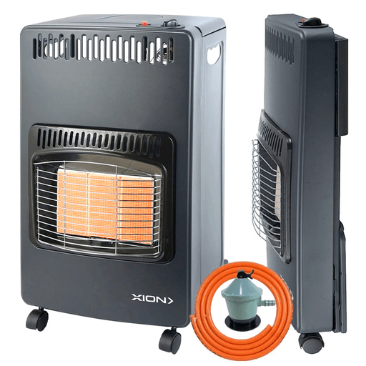 Climatizá todos los ambientes de tu hogar con esta estufa a gas XION. Su diseño desarmable permite transportarla a cualquier parte y en las estaciones que no se usa, guardarla en cualquier lugar. Su encendido es eléctrico, además de contar con 3 potencias regulables.