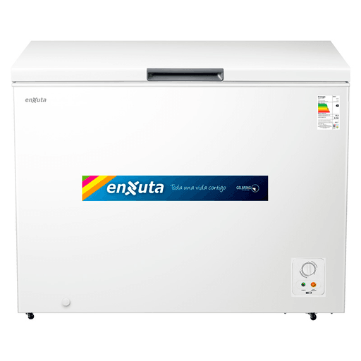 Este freezer horizontal Enxuta con capacidad 297 cuenta con función dual de freezer y enfriador, por lo que se puede adaptar perfectamente a tus necesidades para almacenar tanto productos congelados como productos refrigerados. Cuenta con revestimiento de aluminio en su interior, perilla de control de temperatura, manija frontal, cerradura de seguridad y desagote frontal. Además incluye un canasto plástico ideal para organizar y separar tus alimentos de manera efectiva.