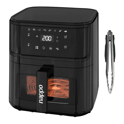 La Freidora sin Aceite NAPPO es la opción ideal para aquellos que buscan una forma más saludable de cocinar. Con una capacidad de 8L y 1500W de potencia, esta freidora te permite preparar una gran cantidad de alimentos de una sola vez. Cuenta con un canasto con ventana de visualización, para que puedas controlar el proceso de cocción en todo momento. Además, su luz interior te permite ver claramente el estado de tus alimentos sin necesidad de abrirla. Y gracias a su función de apagado automático, podrás cocinar sin preocupaciones.