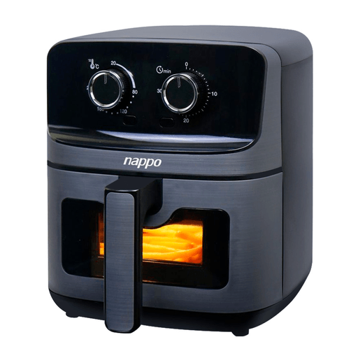 La freidora sin aceite NAPPO es ideal para tu cocina, ya que posee tecnología de circulación de aire caliente de 360º que te permite cocinar tus alimentos de manera más saludable y con menos grasa. Cuenta con una potencia de 1500W, una capacidad de 4.5L y una ventana de visualización con luz donde podrás ver y controlar el proceso de cocción en todo momento de tus alimentos. Además, tiene controles de temperatura y timer ajustables que se ajustan a tus necesidades para garantizar resultados perfectos en cada uso.