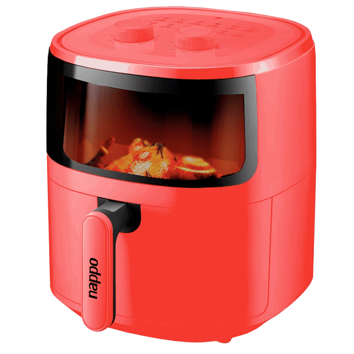 Disfrutá de las comidas que más te gustan de forma sana y rápida con esta freidora sin aceite NAPPO. Logra reducir hasta un 85% el uso de aceite para la cocción al utilizar tecnología de circulación de aire caliente de 360º cocinando los alimentos en todas las direcciones. Esta freidora permite preparar deliciosos platos utilizando solo un poco o nada de aceite. Sus 12 programas preestablecidos te permitirán elegir el más adecuado dependiendo de la comida a realizar.