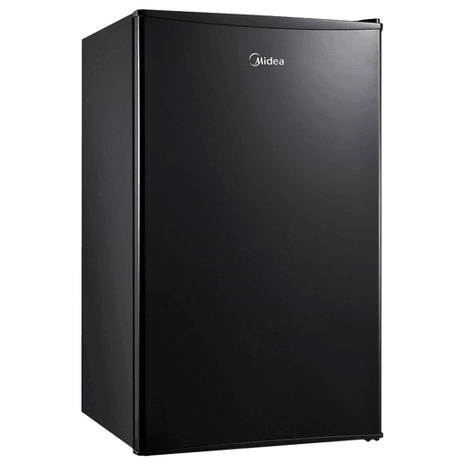 Este frigobar Midea con una capacidad de 93 litros es ideal para los espacios pequeños. Su diseño compacto cuenta con una puerta reversible, patas ajustables, 3 parrillas desmontables y 3 cestas en la puerta. Su sistema de enfriamiento mantendrá los alimentos frescos en todo momento.