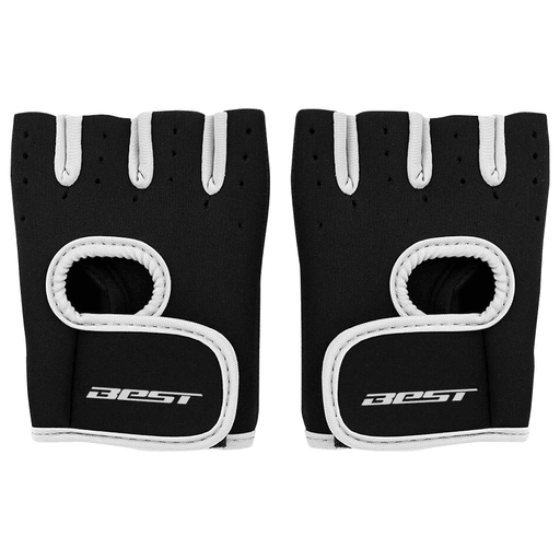 Los guantes de deportivos Best son elegantes y cómodos a la hora de hacer deporte, tanto en el gimnasio como en casa. El material utilizado en este modelo es neopreno perforado transpirable y en la palma tiene un revestimiento especial de goma antideslizante. Además, cuenta con pulsera ancha con ajuste mediante velcro que te permite sujetar de forma segura los guantes a tu muñeca.
