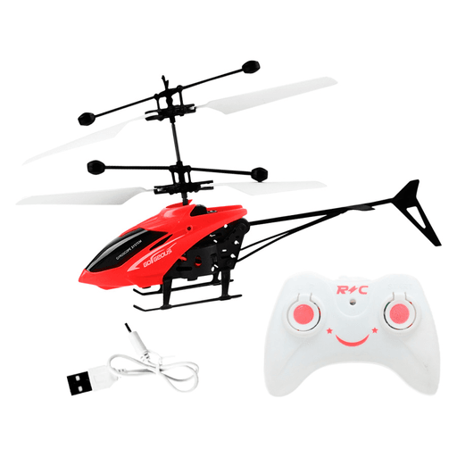 Este helicóptero a control remoto con batería recargable es perfecto tanto para niños como adultos, ya que su control remoto es intuitivo y te permite realizar maniobras suaves y dominar el vuelo con facilidad. Su diseño con luces LED asegura un vuelo emocionante y colorido en todo momento. Además, cuenta con batería recargable, 2 modos de control y tiempo de carga de 30 minutos para divertirte sin preocupaciones.
