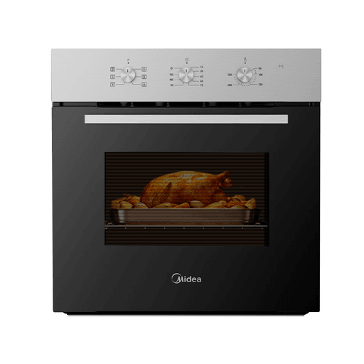 Llevá tus preparaciones al siguiente nivel con el horno empotrable Midea. Posee 67 litros de capacidad, es ideal para cocinar todo tipo de recetas, desde comidas diarias hasta platos más elaborados. Cuenta con 6 funciones de cocción que se adaptan a distintas necesidades, incluyendo la práctica función Airfry, que permite lograr alimentos más crocantes con menos aceite. Su convector superior garantiza una distribución uniforme del calor, logrando resultados más parejos y eficientes. Incorpora temporizador electrónico para un control preciso del tiempo de cocción y luz interior que permite supervisar los alimentos sin necesidad de abrir el horno, conservando la temperatura interna.