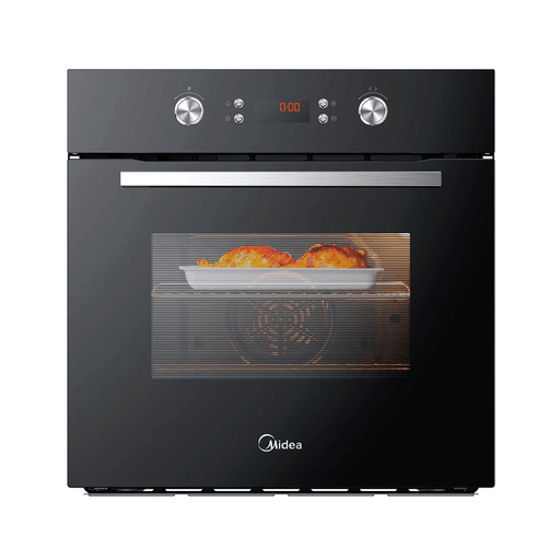 El Horno de Empotrar Midea está diseñado para llevar tu experiencia culinaria al siguiente nivel. Con un diseño moderno y elegante, se integra perfectamente en cualquier tipo de cocina, aportando funcionalidad y estilo. Su amplia capacidad de 82 litros y su potente rendimiento de 3000W lo convierten en la opción ideal tanto para preparar platos familiares como para explorar nuevas recetas gourmet. Incorpora doble grill para una cocción más uniforme y dorados perfectos, así como una función de reserva que te permite programar el inicio del horneado según tu conveniencia.