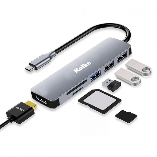 Ampliá la conectividad de tu PC o Notebook con este HUB USB C Kolke, añadiendo 3 puertos USB, 1 Slot SD, 1 Slot TF y 1 puerto HDMI.
Siendo ideal para aquellos que necesitan conectar múltiples dispositivos a la vez.
Diseño elegante y moderno de robusta construcción para una
larga vida útil.