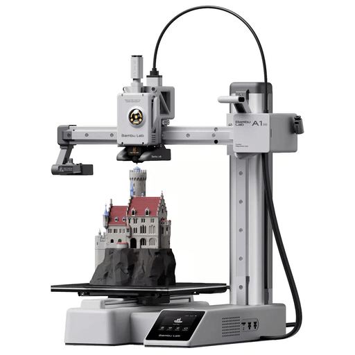 La Impresora 3D Bambu Lab A1 Mini combina facilidad de uso, precisión y tecnología inteligente en un diseño compacto ideal para iniciarse o llevar tus proyectos al siguiente nivel. Incorpora calibración completamente automática, compensación del eje Z, calibración de vibraciones y dinámica de flujo, simplificando la preparación antes de cada impresión. Su intuitiva pantalla táctil facilita el control de las funciones, mientras que su configuración rápida permite comenzar a crear en pocos minutos.