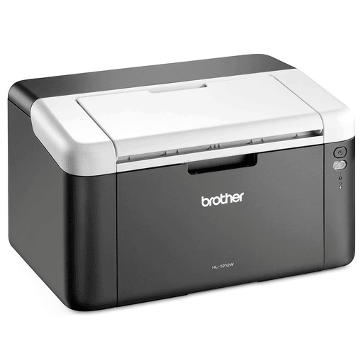 Impresora láser monocromática Brother HL-1212W confiable, ideal para el hogar. Imprime hasta 21 ppm con rapidez, es fácil de usar en una red inalámbrica y permite imprimir desde dispositivos móviles vía Brother iPrint&Scan. Cuenta con una bandeja expandible para 150 hojas hasta tamaño legal y utiliza cartuchos de tóner de remplazo de bajo costo. Imprime documentos de alta calidad desde tamaño A5 hasta tamaño legal con resolución de 2.400 x 600 dpi (tecnología HQ1200). Su diseño compacto y moderno permite ubicarla prácticamente en cualquier lugar.