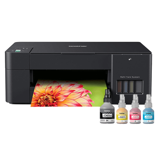La impresora Brother DCP-T220 es una gran solución para cualquier hogar u oficina pequeña que necesite una impresión regular. Ofrece no solo la función de imprimir, sino también copiar y escanear en un dispositivo compacto y elegante. Alta calidad de impresión y botellas de tinta de ultra alto rendimiento incluidas para ayudar a ahorrar en costos de impresión.