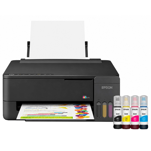 La Epson EcoTank L1350 es una impresora diseñada para el hogar que combina impresión sin cartuchos, excelente calidad y un costo de operación muy bajo. Gracias al sistema EcoTank, permite ahorrar hasta un 90% en tinta, ofreciendo un rendimiento de miles de páginas con cada juego de botellas. Además, cuenta con conectividad WiFi, WiFi Direct y compatibilidad con, facilitando la impresión desde computadoras y dispositivos móviles. Su Tecnología Heat-Free reduce el consumo energético, brindando un funcionamiento más eficiente, económico y respetuoso con el medio ambiente.