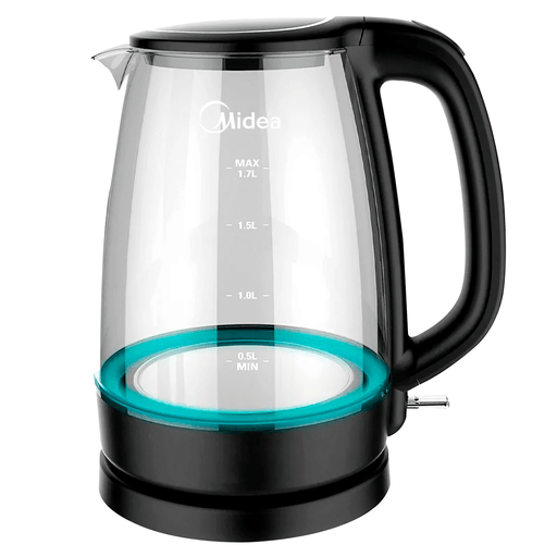 Esta jarra eléctrica Midea es una excelente opción para aquellos que buscan una forma rápida y eficiente de hervir agua. Con su cuerpo de vidrio y capacidad de 1.7L, es perfecta para hogares y oficinas considerando también su potencia de 2200W que asegura que el agua se caliente en cuestión de minutos. También cuenta con un indicador de encendido de color azul y un apagado automático cuando el agua hierve y cuando no hay líquido en su interior, lo que la hace muy segura de usar.
