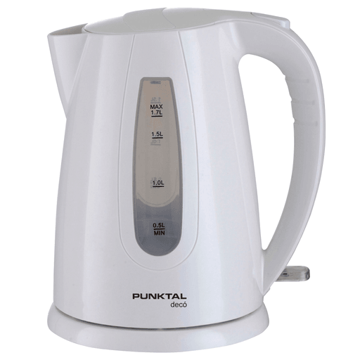 La jarra eléctrica Punktal de 1.7L combina potencia y comodidad para el uso diario. Con 2200W, calienta el agua rápidamente, mientras que su visor de nivel permite controlar la cantidad con precisión. Cuenta con filtro desmontable, base giratoria de 360° y luz indicadora de encendido. Una opción práctica, segura y eficiente para tu cocina.
