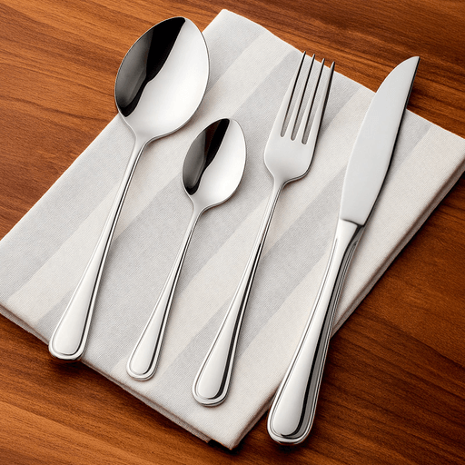 Dale un toque de elegancia a tu mesa con este juego de cubiertos de 24 piezas. Su diseño contemporáneo, con líneas puras y mangos suaves al tacto, no solo brinda un agarre cómodo, sino que también se adapta perfectamente a cualquier estilo de vajilla, ideal tanto para el uso diario como para ocasiones especiales. Fabricados en acero inoxidable de alta calidad, estos cubiertos son resistentes, fáciles de limpiar y están diseñados para perdurar en el tiempo sin deformarse. El set incluye todo lo necesario para 6 comensales: 6 cuchillos, 6 tenedores, 6 cucharas y 6 cucharas de té. Gracias a su construcción robusta y detalles con relieve en los mangos, combinan funcionalidad y estética en cada comida.