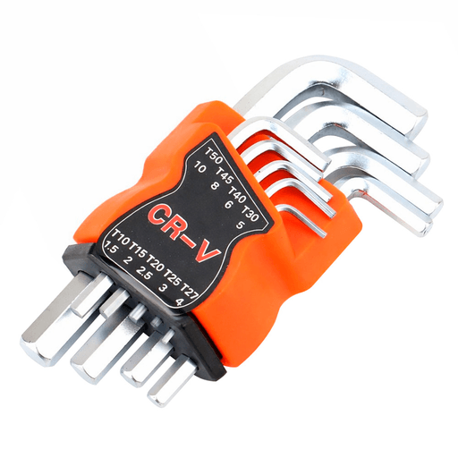 Este juego de 9 llaves Allen es la opción ideal para trabajos de ajuste, mantenimiento y armado tanto en el hogar como en el taller. Fabricadas en acero cromo vanadio, ofrecen alta resistencia, durabilidad y excelente desempeño frente al desgaste. Incluye medidas desde 1.5mm hasta 10mm, cubriendo las dimensiones más utilizadas. Además, viene con organizador de plástico ABS, práctico y resistente, que facilita el almacenamiento y transporte, manteniendo cada llave siempre ordenada y lista para usar.