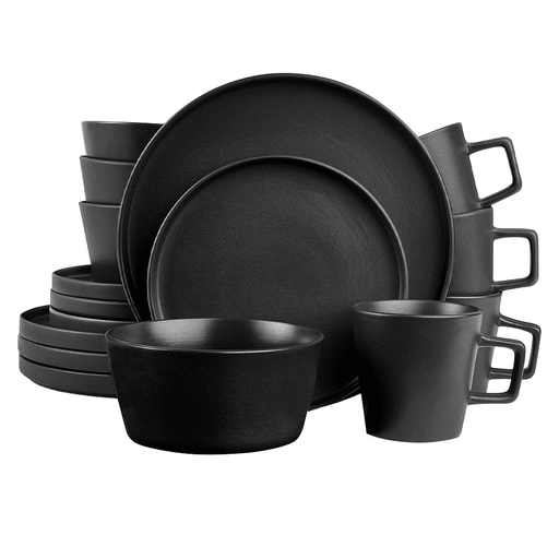 Este juego de vajilla de 16 piezas es perfecto para 4 personas, ya que incluye 4 platos llanos, 4 platos de postre, 4 bowls y 4 tazas. La cerámica de alta calidad utilizada en su fabricación garantiza durabilidad y resistencia, mientras que su diseño moderno y acabado mate le dan un toque elegante y sofisticado a la mesa. Además, su versatilidad lo hace apto para lavavajillas y microondas, facilitando su limpieza y uso diario.
