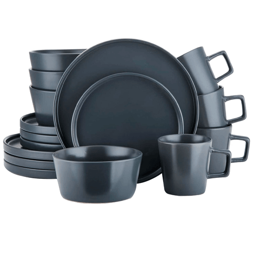 Este juego de vajilla de 16 piezas es perfecto para 4 personas, ya que incluye 4 platos llanos, 4 platos de postre, 4 bowls y 4 tazas. La cerámica de alta calidad utilizada en su fabricación garantiza durabilidad y resistencia, mientras que su diseño moderno y acabado mate le dan un toque elegante y sofisticado a la mesa. Además, su versatilidad lo hace apto para lavavajillas y microondas, facilitando su limpieza y uso diario.