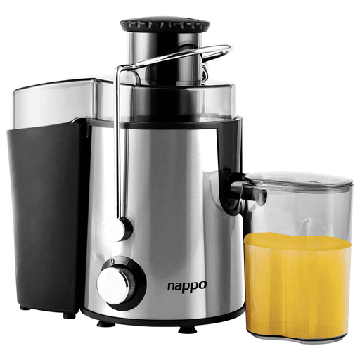 Con esta juguera NAPPO con 700W de potencia vas a poder preparar los jugos más ricos, frescos, sanos y naturales ahora mucho más fácil y en tu hogar. Exprimí fácilmente frutas y verduras como manzana, naranja, sandía, frutilla/fresa, kiwi, apio, jengibre, etc., manteniendo el sabor fresco y delicioso del jugo de frutas y vegetales.