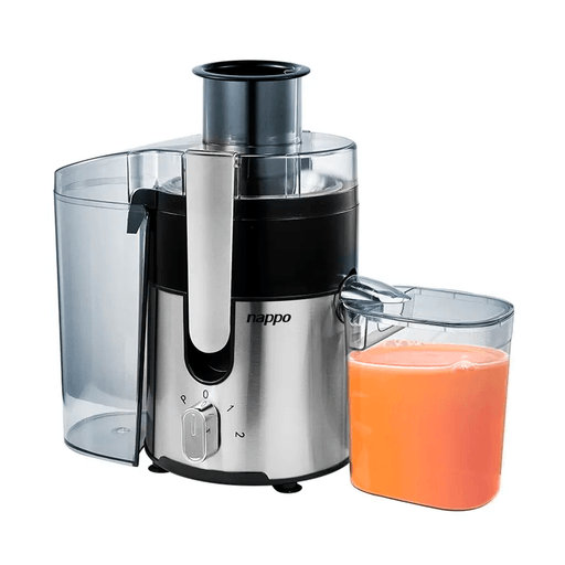 Con esta juguera NAPPO con 500W de potencia vas a poder preparar los jugos más ricos, frescos, sanos y naturales ahora mucho más fácil y en tu hogar. Exprimí fácilmente frutas y verduras como manzana, naranja, sandía, frutilla/fresa, kiwi, apio, jengibre, etc., manteniendo el sabor fresco y delicioso del jugo de frutas y vegetales.