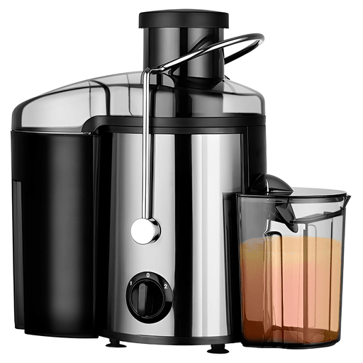 Esta juguera centrífuga Xion es la elección perfecta para los amantes de los jugos frescos y saludables. Con una gran potencia de 900W, tiene la capacidad de extraer todo el jugo de tus frutas y vegetales favoritos de manera eficiente y rápida. El depósito de pulpa de 1.6L te permite extraer una gran cantidad de jugo antes de necesitar vaciarlo, lo que te brinda la comodidad de preparar bebidas refrescantes para toda la familia sin interrupciones. 