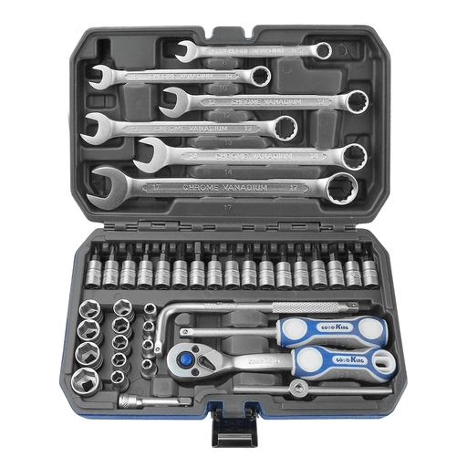 El Kit de Herramientas 42 piezas es la opción ideal para tener todo lo necesario al alcance de la mano. Con una amplia variedad de herramientas fabricadas en acero al cromo vanadio y mangos de goma para mayor comodidad, resulta perfecto para reparaciones del hogar, armado de muebles y trabajos de bricolaje. Incluye un práctico maletín de transporte que mantiene cada pieza organizada y protegida, facilitando tanto el traslado como el almacenamiento. Completo, resistente y funcional, es un aliado imprescindible para cualquier tarea.
