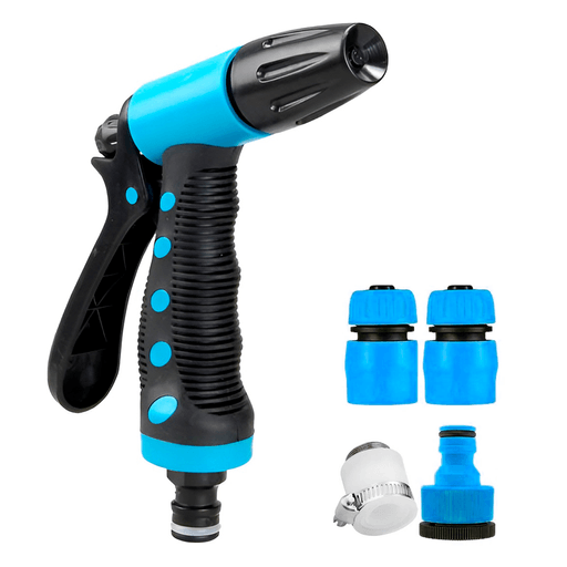 Disfrutá de la comodidad y eficiencia de esta pistola de agua fabricada en material ABS de alta resistencia, diseñada con un mango antideslizante y ergonómico que asegura un agarre firme y cómodo durante su uso. Con unas dimensiones de 15,5 x 16,5cm, un puntero de 2cm de diámetro y una salida de agua de 0,6cm, ofrece una fuerte presión de salida, ideal tanto para lavar el auto como para regar el jardín u otras tareas domésticas. Además, es fácil de usar e incluye adaptadores que garantizan una conexión práctica y versátil.