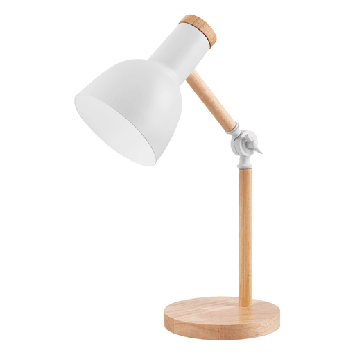 Esta lámpara de escritorio DecoTeam es la solución perfecta para iluminar tu espacio de manera eficiente y con estilo. Su diseño simple y minimalista con ángulo de apertura ajustable la convierte en un complemento ideal para cualquier habitación, ya sea un dormitorio, sala de estar, zona de lectura u oficina. Su estructura robusta de madera y hierro garantiza durabilidad y resistencia, aportando un toque natural y elegante a tu hogar. Además, cuenta con interruptor en el cable y 40W de potencia para una iluminación acogedora que crea un ambiente agradable y confortable.