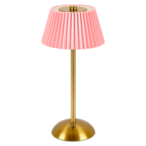Esta lámpara portátil combina elegancia y funcionalidad en un diseño minimalista con una encantadora pantalla plisada que suaviza la luz, creando un ambiente cálido y acogedor. Su base metálica resistente aporta estabilidad y un toque de lujo, mientras que su batería recargable con carga USB y el interruptor giratorio ofrecen comodidad y practicidad para usarla en cualquier lugar, ya sea como luz de noche, iluminación ambiental o pieza decorativa versátil.